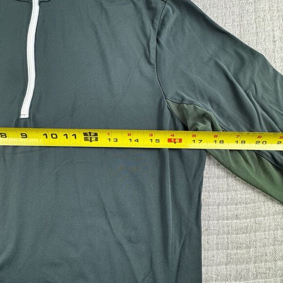 The Tailored Sportsman 1/4 Zip Pullover Women XL Green Equestrain LS Performance - Picture 3 of 7